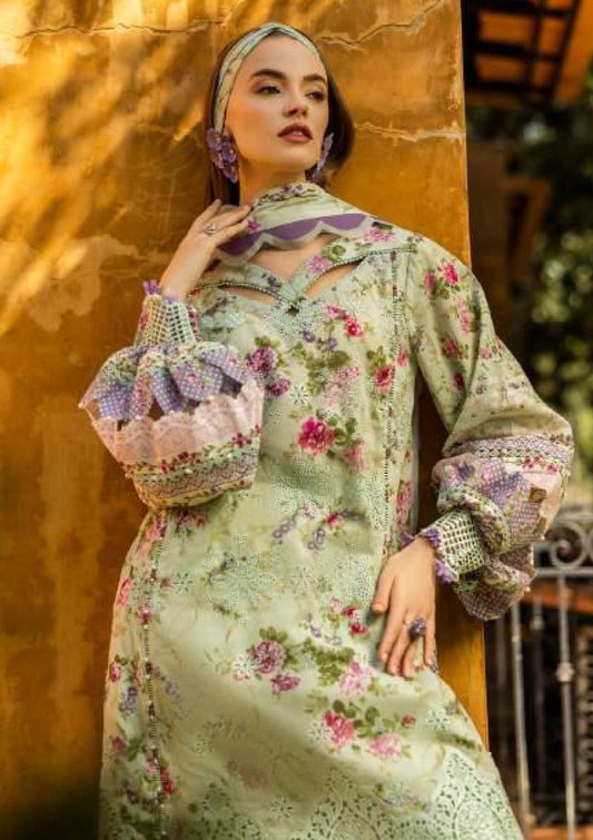 Elaf Digital Printed Linen Embroidered Shirt, Dupatta & Trouser