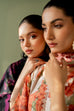 Baroque Linen Digital Printed & Embroidered 3Pc Suit with Dupatta & Trouser