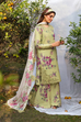 UE-395 Printed Lawn 3Pc Unstitched Suit by Iznik with Digital Linen Shirt, Embroidered Dupatta & Printed Trouser 