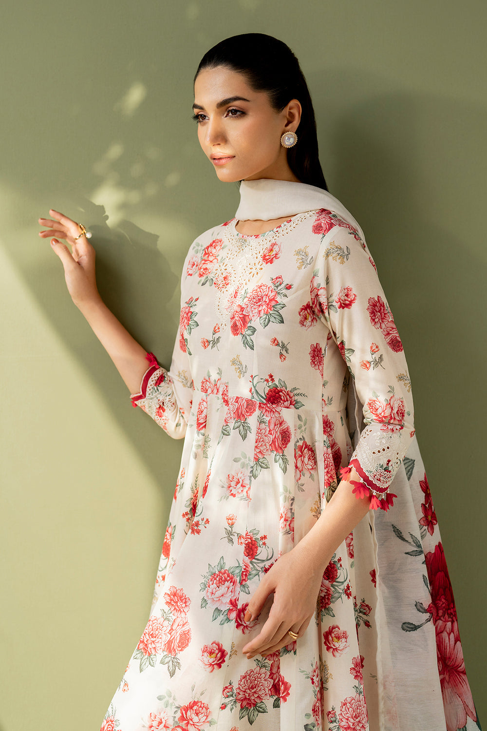 Baroque Embroidered & Digital Printed Linen 3Pc Suit – | RS Royal Fashion