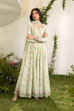 Iznik Dhanak 3PC suit with printed dhanak shirt, trouser, dupatta, embroidered daman patch, sleeve patti, and neckline patch