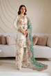 UE-411 Digital Printed Silk Embroidered Suit with embroidered shirt, silk trouser & zari dupatta – RS Royal Fashion