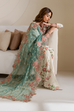 UE-411 Digital Printed Silk Embroidered Suit with embroidered shirt, silk trouser & zari dupatta – RS Royal Fashion