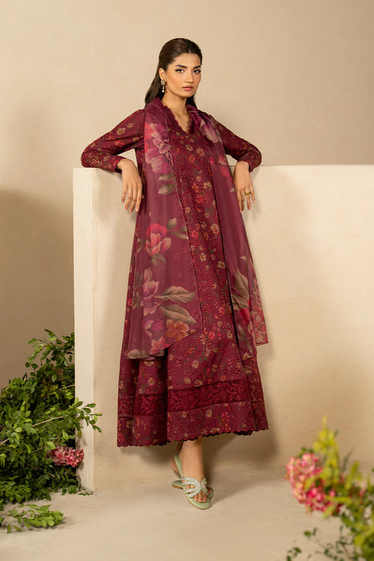 Iznik Dhanak 3PC Suit with Embroidered Patches