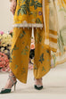 Maria B MP25-04B 3-piece unstitched printed lawn suit with chiffon dupatta and cambric trousers.