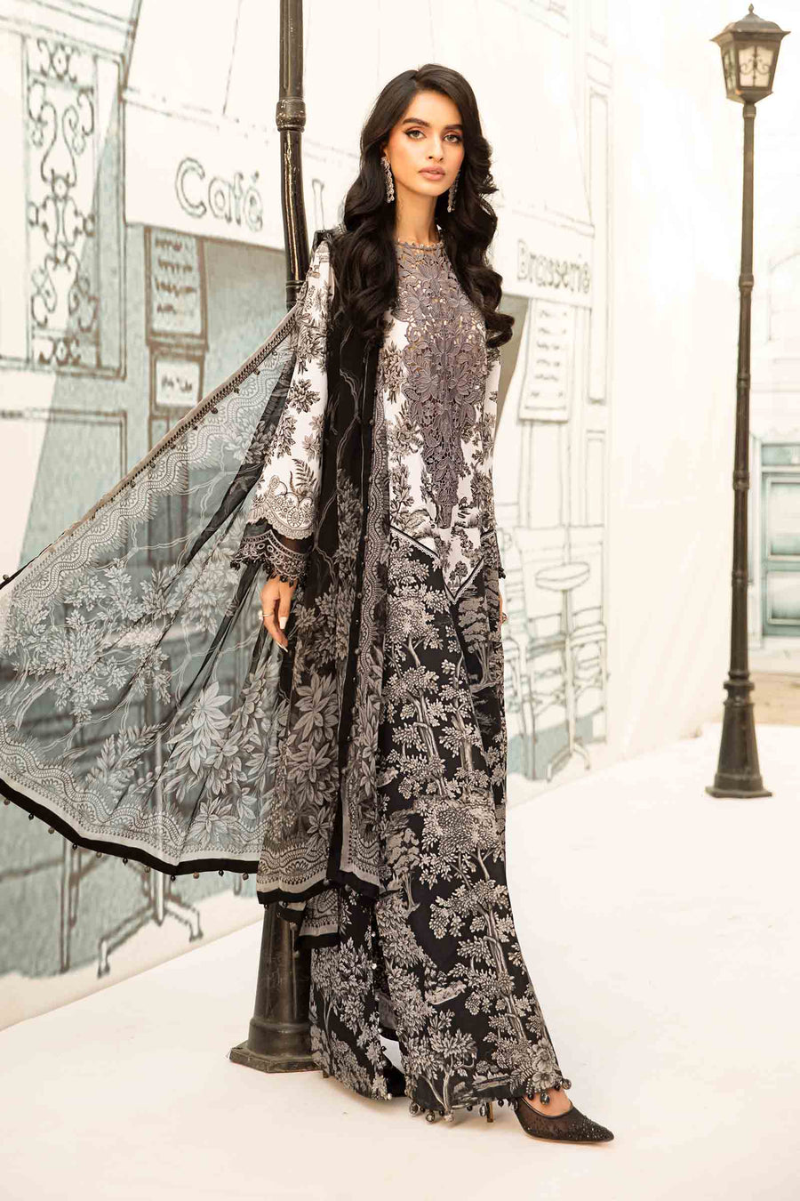 Piece Unstitched Embroidered Lawn Suit – MPT-2608-B