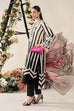 Maria B inspired white & black embroidered 3-piece unstitched lawn suit with chiffon dupatta.
