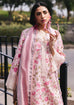 Mahnur Broadway Luxury Lawn '25 – D-12 Lotus replica 3pc suit with embroidered front, silk dupatta & printed trouser – Rs. 3,950/-