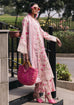 Mahnur Broadway Luxury Lawn '25 – D-12 Lotus replica 3pc suit with embroidered front, silk dupatta & printed trouser – Rs. 3,950/-