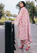 Mahnur Broadway Luxury Lawn '25 – D-12 Lotus replica 3pc suit with embroidered front, silk dupatta & printed trouser – Rs. 3,950/-