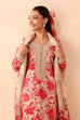 Maria. B Embroidered & Digital Printed Linen 3Pc Suit with Linen Dupatta