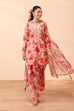 Maria. B Embroidered & Digital Printed Linen 3Pc Suit with Linen Dupatta
