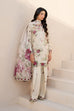Iznik Dhanak 3PC suit with printed dhanak shirt, trouser, dupatta, embroidered daman patch, sleeve patti, and neckline patches 