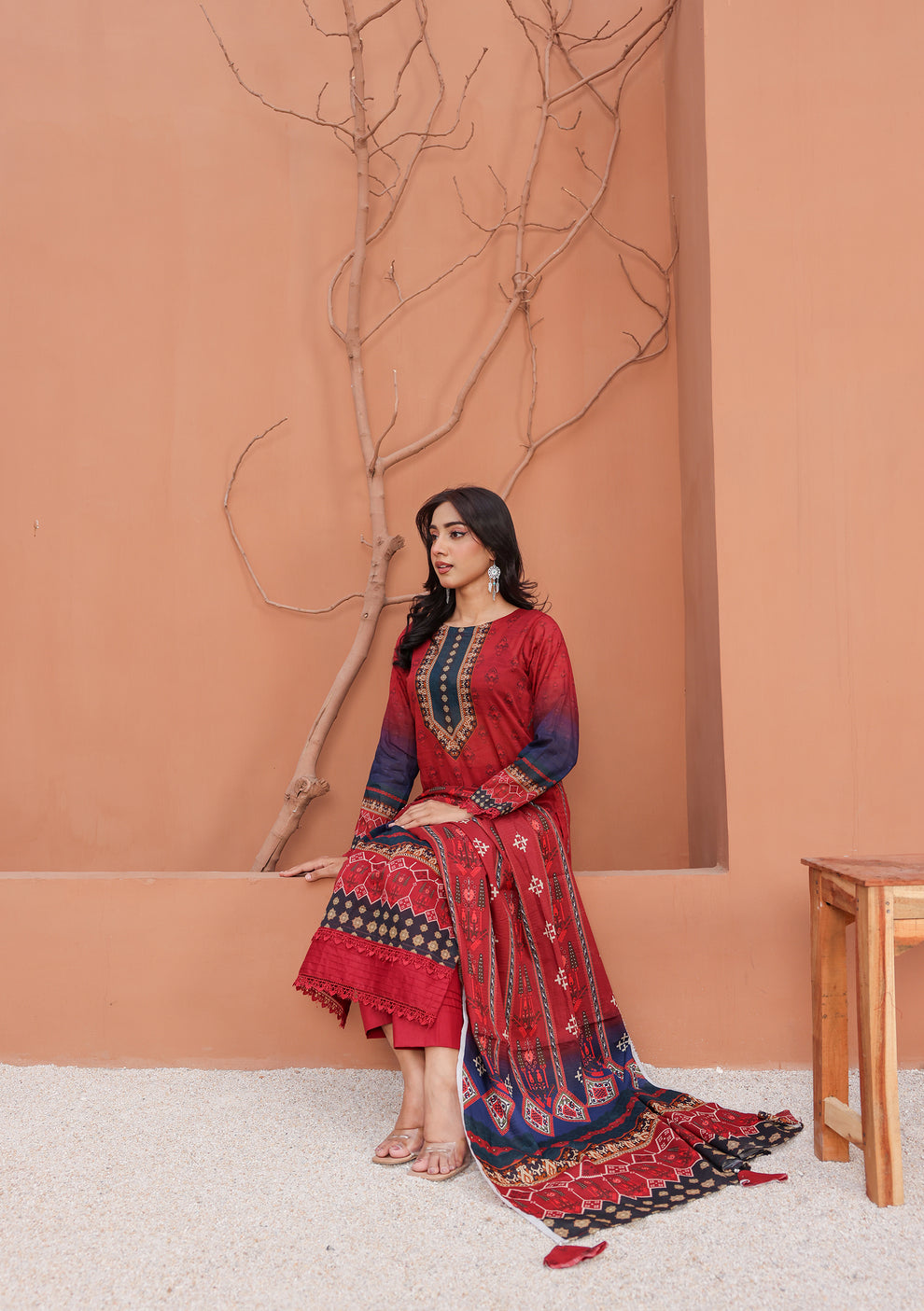 BinNoor Fab Lawn 3Pcs De-LA19-P30190