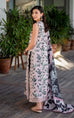 Asifa Nabeel printed dhanak suit with trouser, dupatta, embroidered patches, sleeves and neckline patti