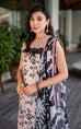 Asifa Nabeel printed dhanak suit with trouser, dupatta, embroidered patches, sleeves and neckline patti