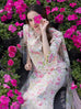 Crimson Embroidered & Digital Printed Linen 3PC Suit