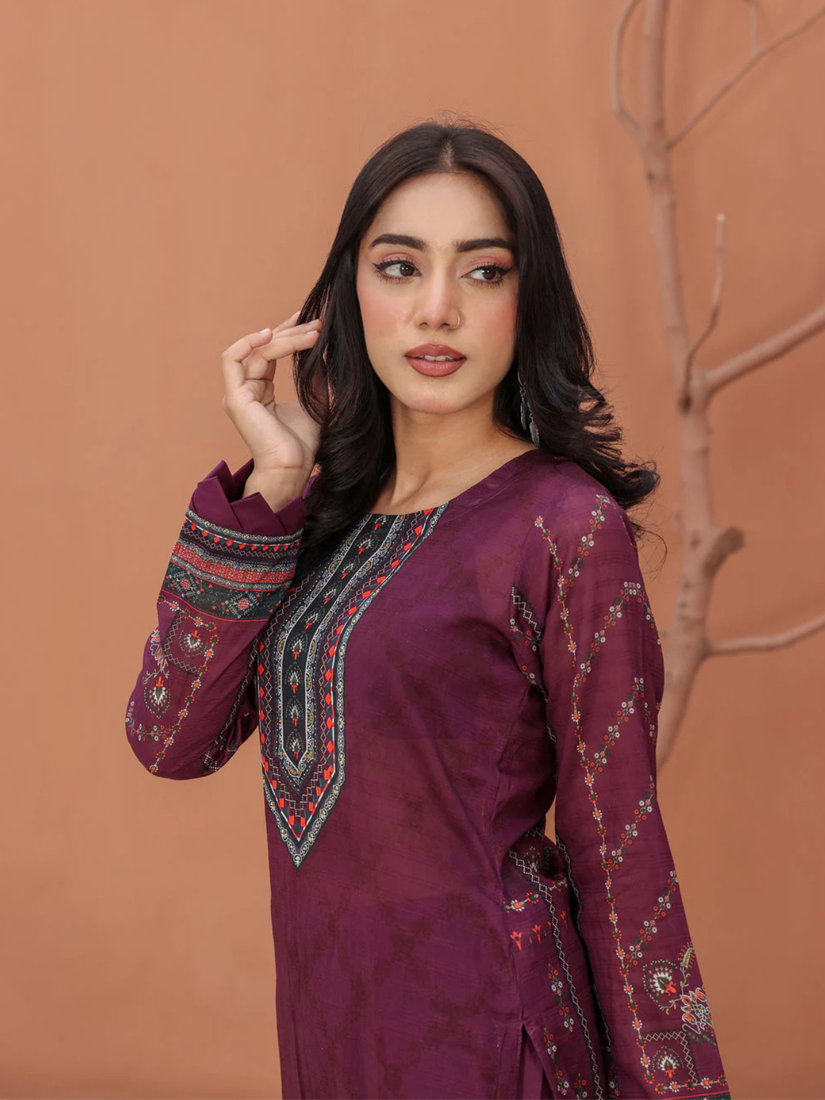 BinNoor Fab Lawn 3Pc Unstitched Digital Printed Suit Vol#19 2025 with Dupatta and Trouser 
