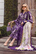 M Prints by Maria B unstitched 3-piece suit MB 10A with digital printed front, back, sleeves, chiffon dupatta, and trouser