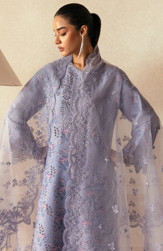 Charizma Digital Printed Silk Embroidered 3Pc Unstitched Suit