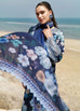 Farasha Aurea replica – embroidered lawn 3pc suit with organza borders, digital printed shirt & trouser, and chiffon dupatta – Rs. 3,950/-