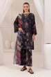 Maria B style chikankari lawn suit with printed chiffon dupatta and embroidered patches.