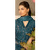 Iznik Dhanak 3PC suit with printed dhanak shirt, trouser, dupatta, embroidered daman patch, sleeve patti, and neckline patch