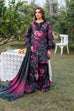 Iznik replica – printed lawn 3pc suit with embroidered neckline & sleeve laces, silk dupatta with embroidered corners – Rs. 3,950/-